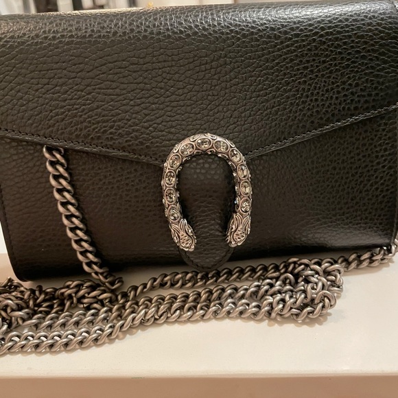 Gucci Handbags - Gucci Dionysus leather mini chain bag